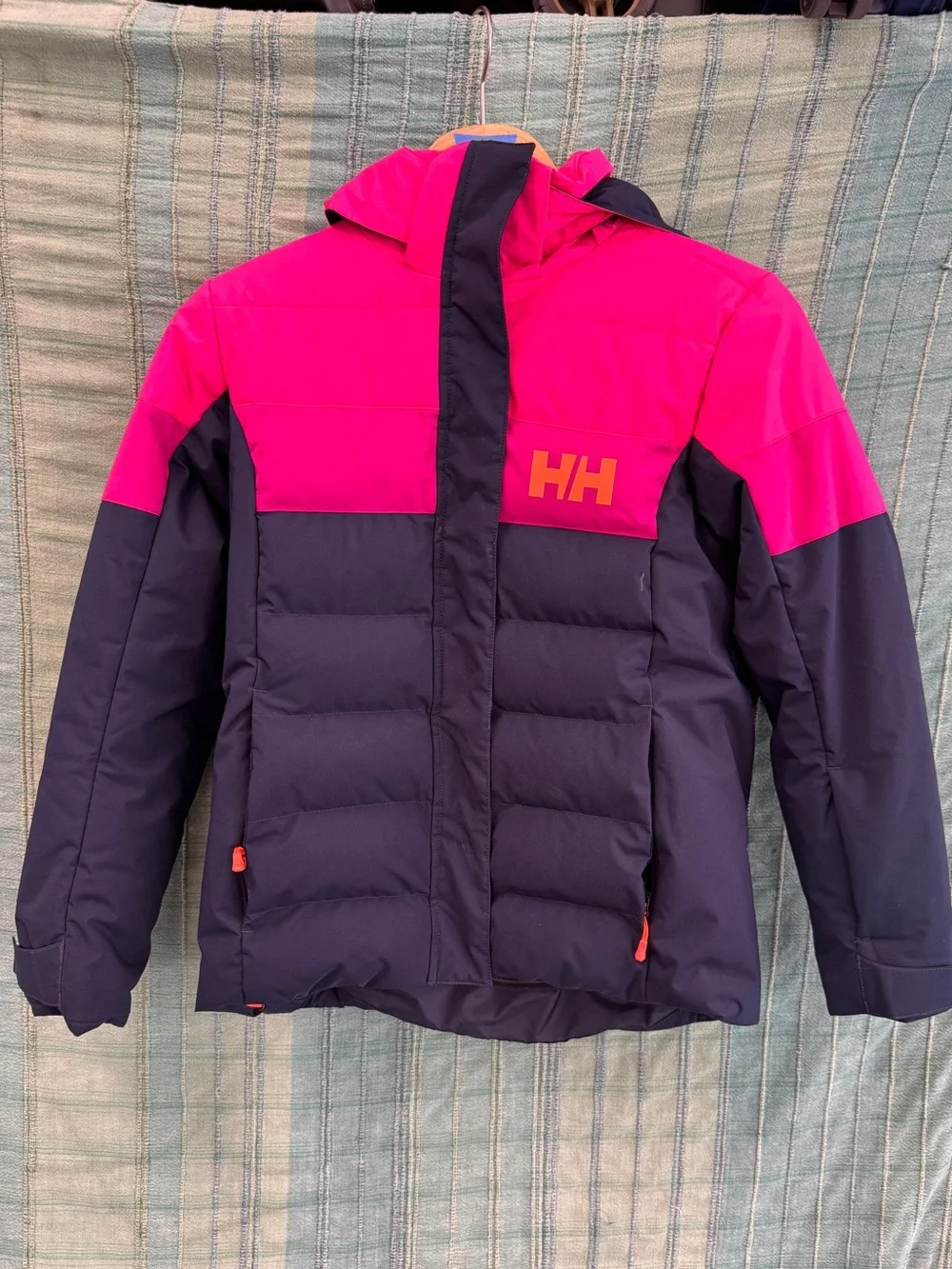 Helly Hansen Kids' Pink and Navy Insulated Ski Jacket